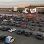Drive-in cinema set-up at Vilnius airport on Thursday. Image Credits: Reuters